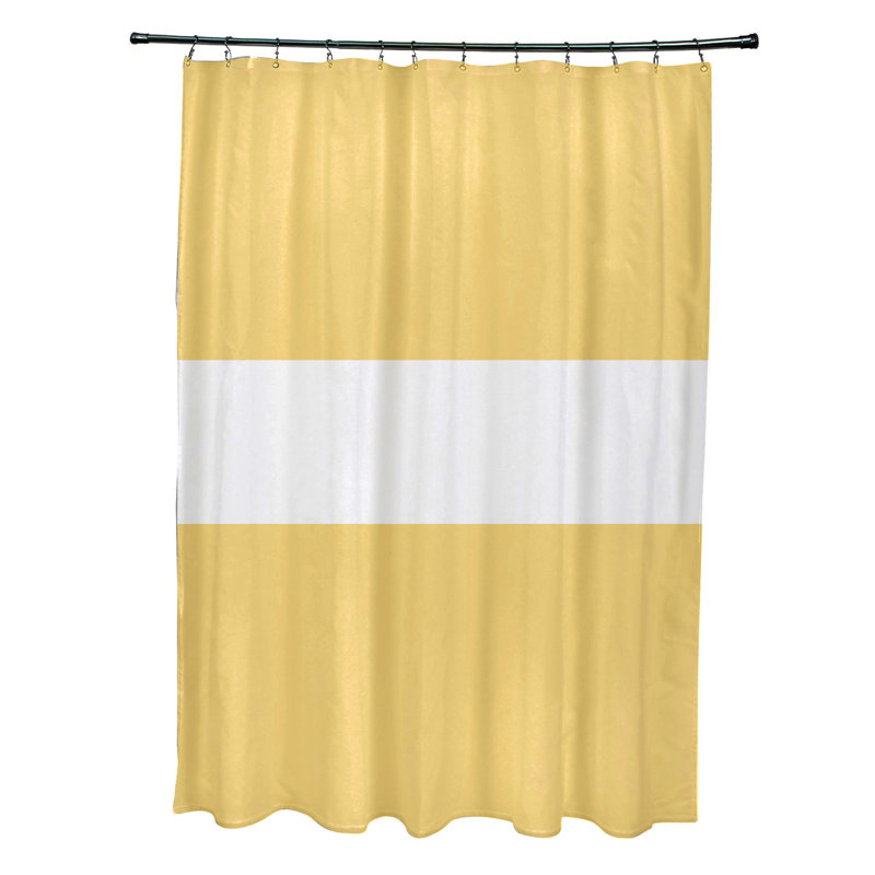 Rideau de douche simple Floral, Citron doux