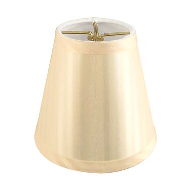 Mini Silk String Empire Lampshade, 3 x 5 x 4 (Candle Clip) / Silk String / Silver