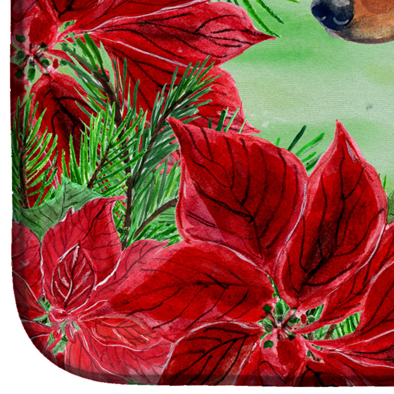 Tapis de séchage poinsettas teckel