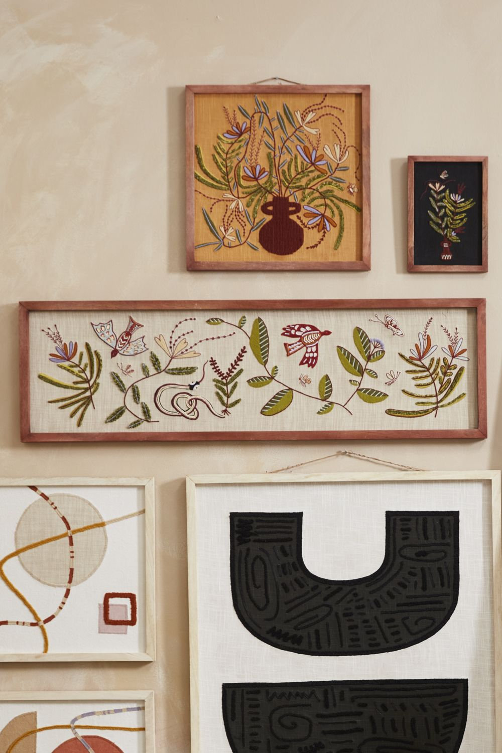 Framed Textile Wall Art