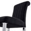 Ensemble de 2 chaises d'appoint en tissu noir Beticat