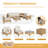 7 Piece Wicker Patio Furniture Set, Outdoor Conversation Set Sectional Sofa With Thick Cushions & Coffee Table For Backyard, Porch, Natural/Beige
