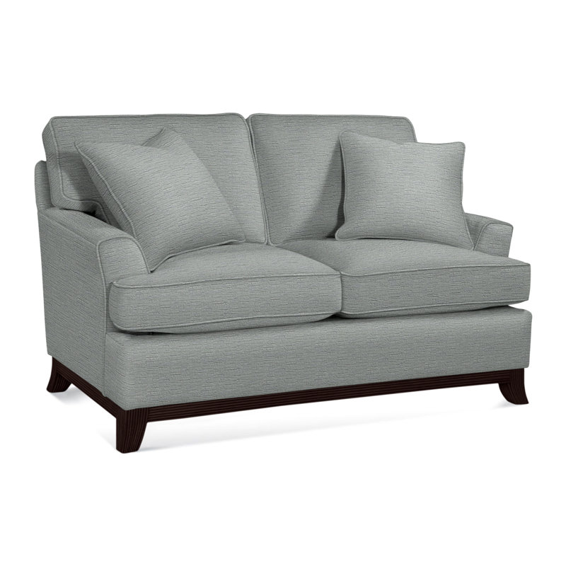 Oaks Way Loveseat, Brown Geometric, 0456-33, Java Finish