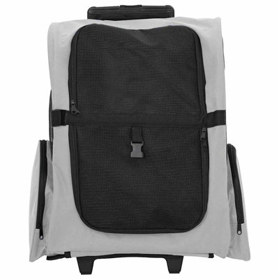 Vidaxl Pet Trolley 3-In-1 Design Sand 18.9X12.6X22.4" Oxford Fabric