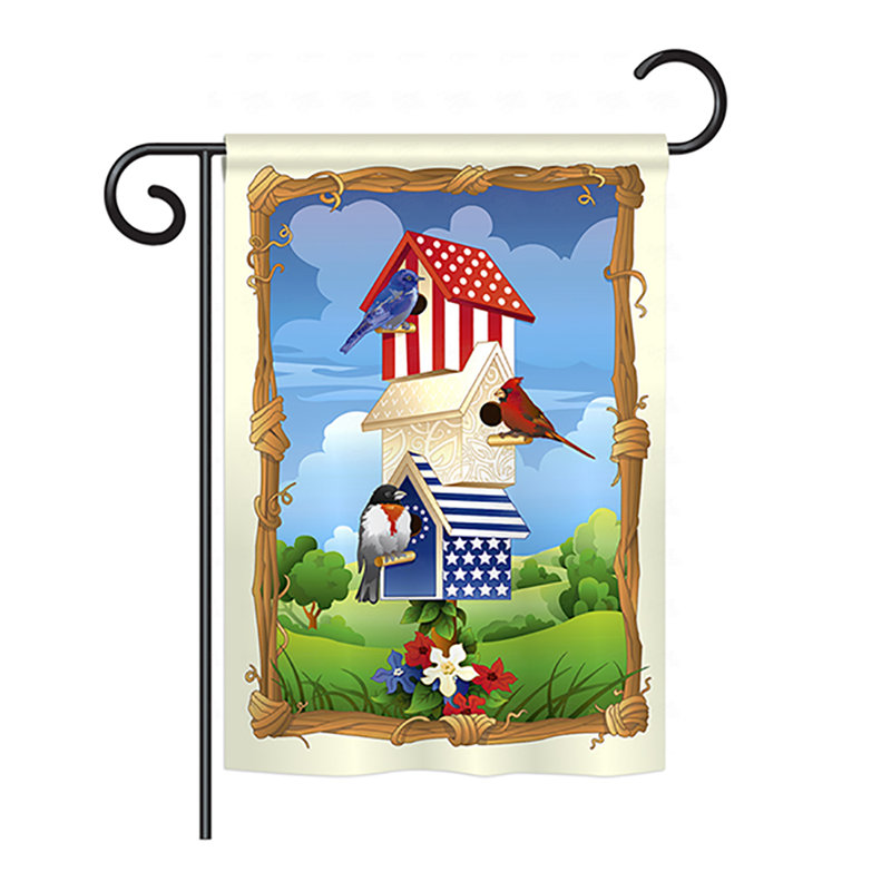 Ared Double Sided Polyester House Flag, 18.5" H x 13" W