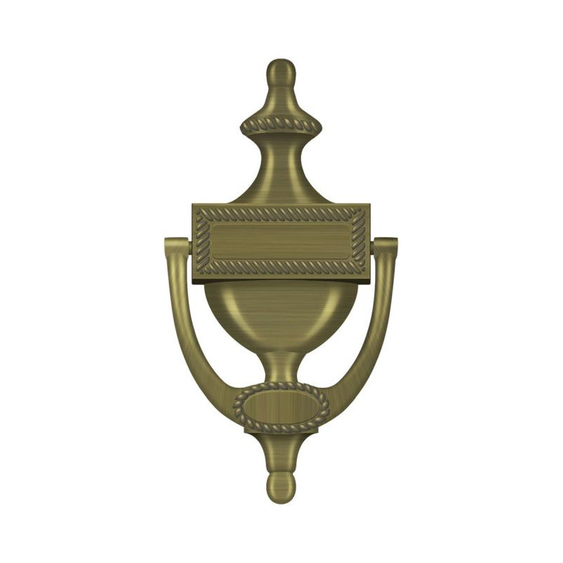 Victorian Brass Door Knocker, Antique Brass