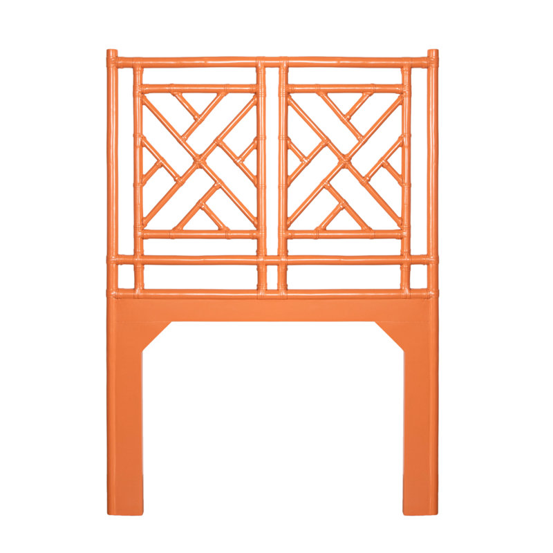 Chippendale Headboard, Twin, Citrus Orange