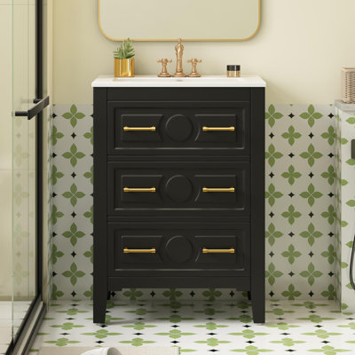 Bathroom Vanity with Ceramic Sink
