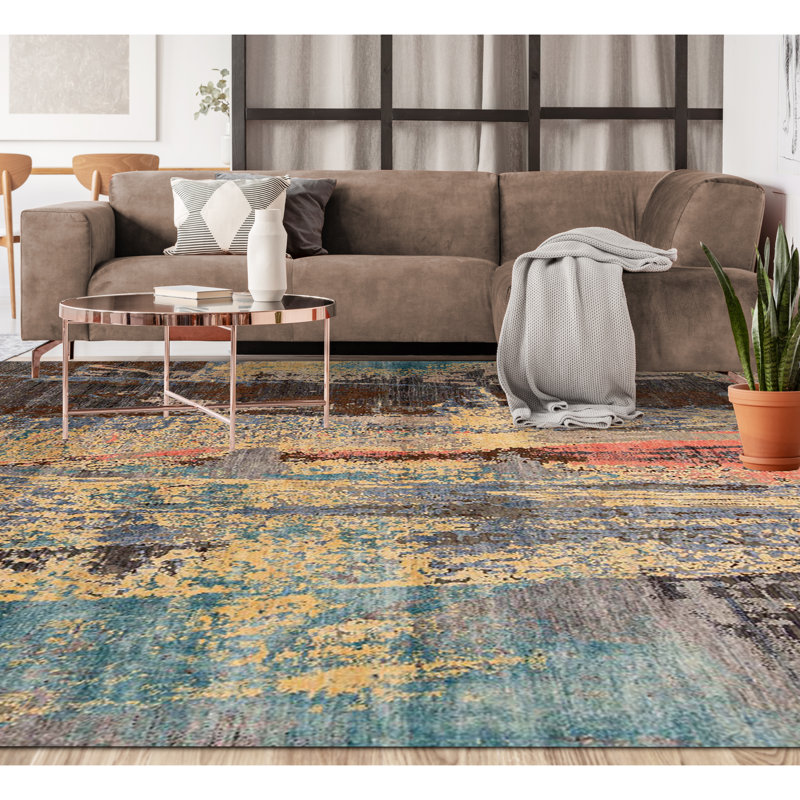 Abstract Area Rug, Rectangle 9' x 12'