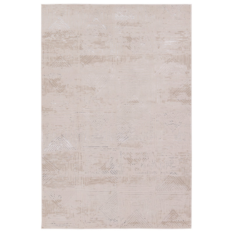 Geometric Indoor Rug, Rectangle 9'3" x 13'