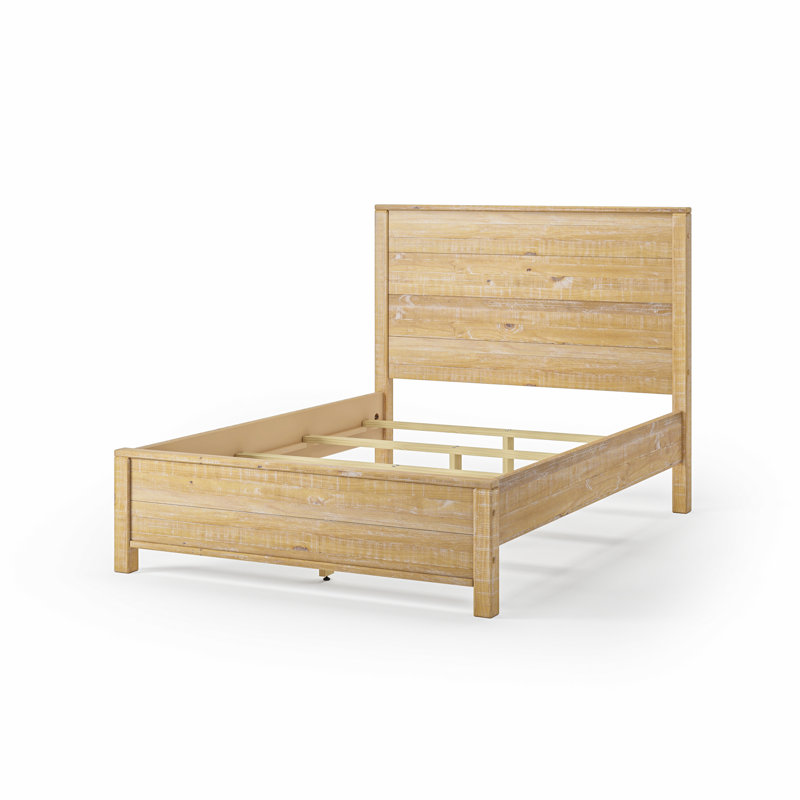 Lit plateforme standard Baja - Lit double - Finition bois de grange, Double, Bois de grange