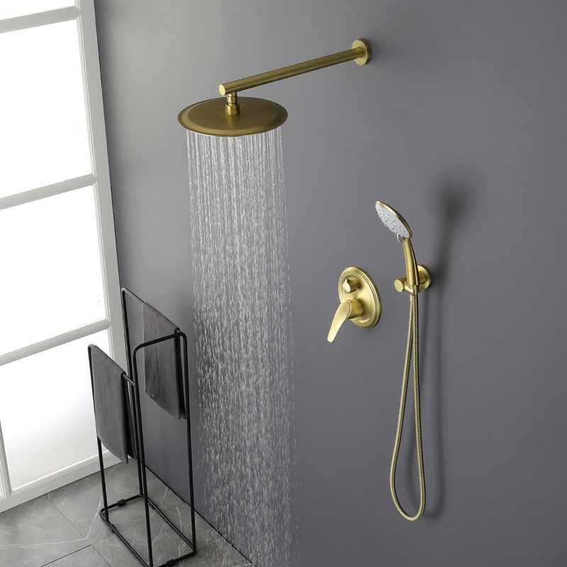 Pressure-Balanced (Temperature And Volume) with Rough in-Valve, Brushed Gold