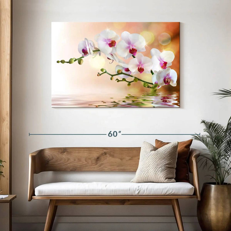 Orchidée Harnek sur l'eau, H 30 po x l 45 po