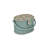Dritz Small Oval Weaved Sewing Basket, Soft Green Floral