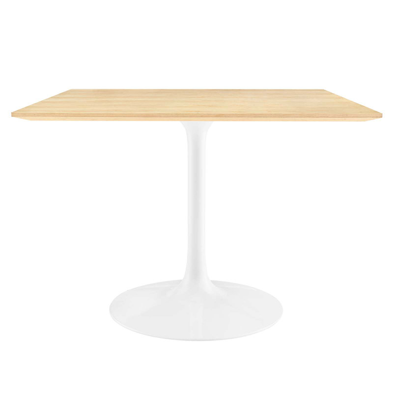 Lippa Square Wood Grain Dining Table, Natural, 40" L x 40" W