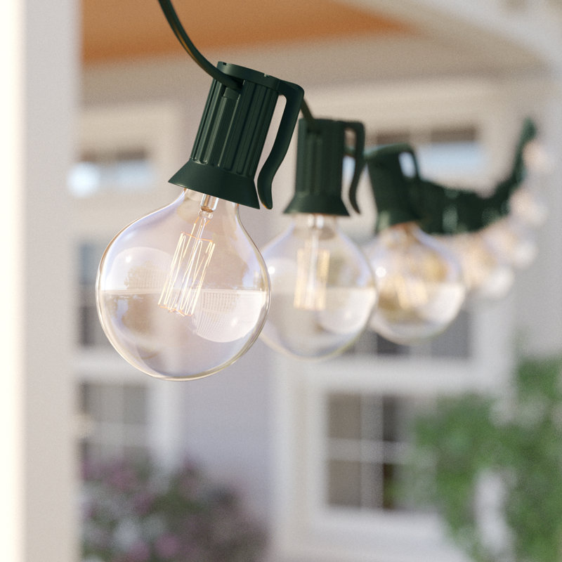 Blairsden Outdoor 100 - Bulb 1200'' Plug-in Globe String Light, Green
