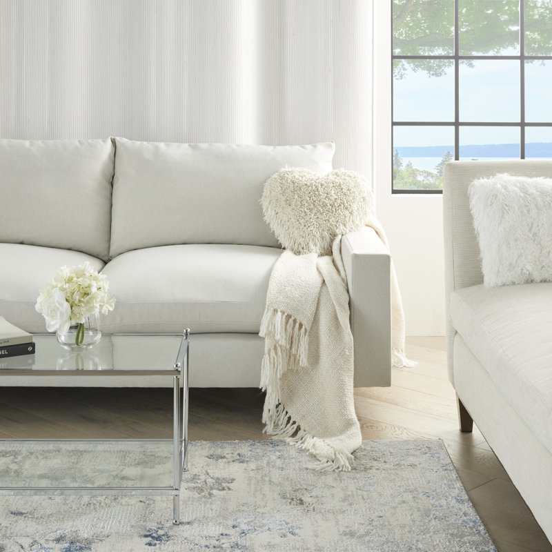  Housse et insert de coussin fantaisie, Crème