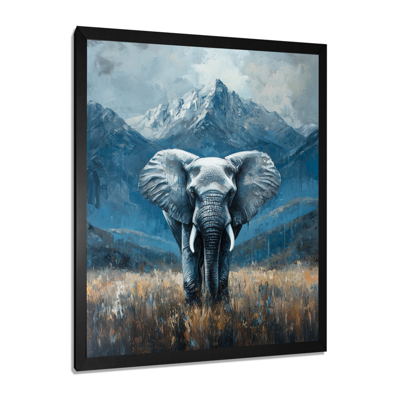 Harvell - animaux, art mural, salon, H 20 po x l 12 po, Reproduction encadrée d'une seule photo, Noir, noir, noir, noir