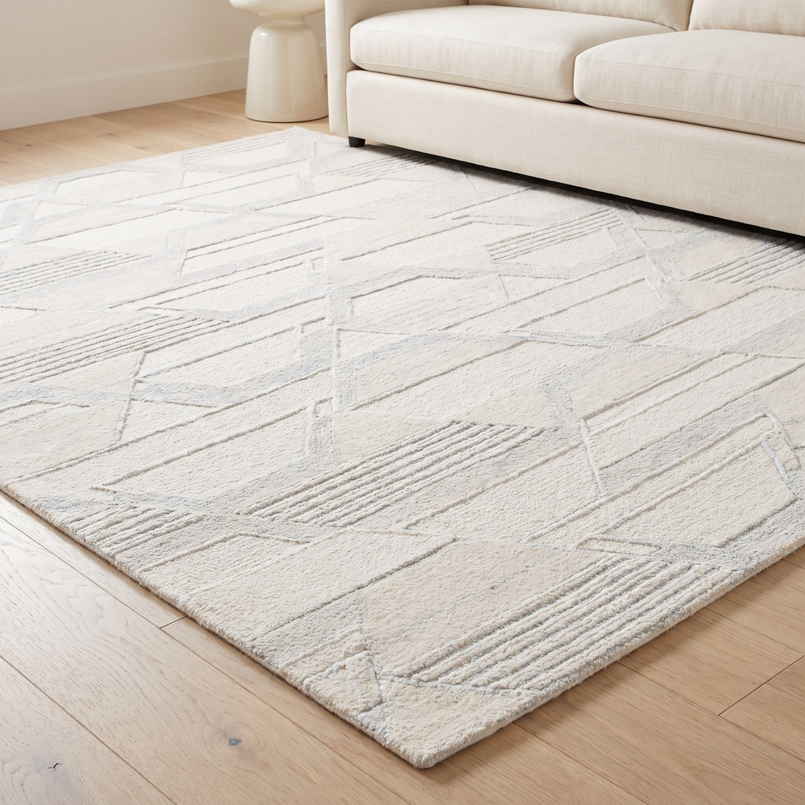 Kyrie Hand-Tufted Abstract Rug, Rectangle 6' x 9'