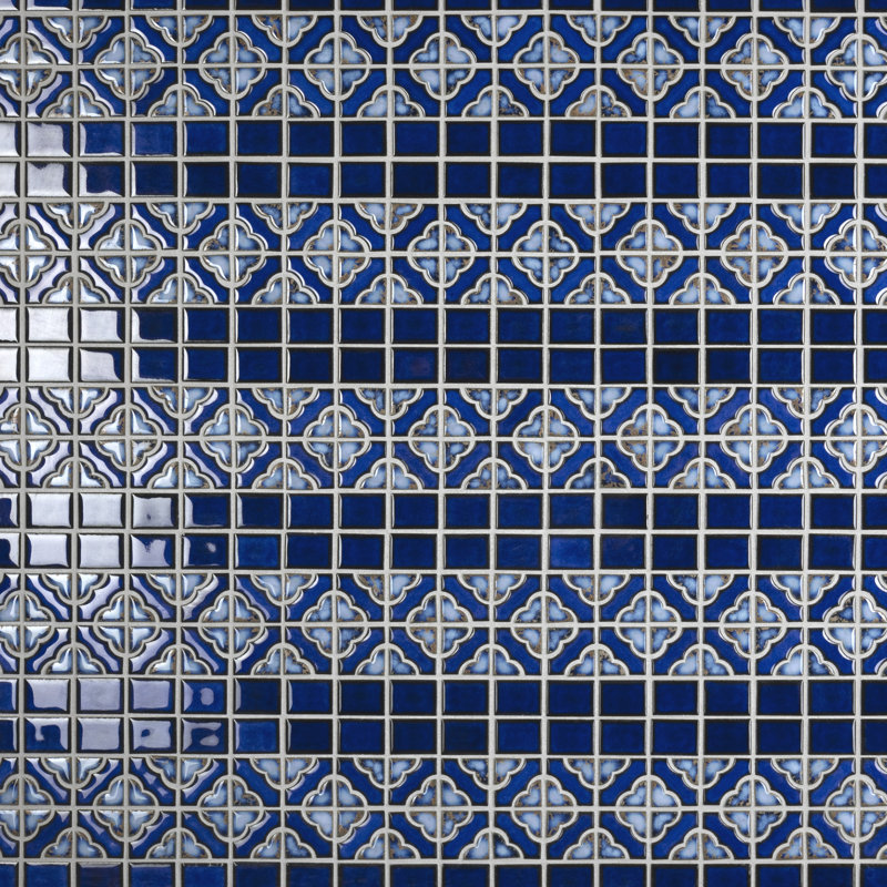 Tower 12'' x 12.5'' Porcelain Mosaic Wall & Floor Tile