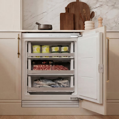 24 in Panel Ready Fridge 3.74 Cu.ft Built-In Refrigerator, No Frost, Freezer refrigerator, Cabinet-Ready, Compact Fridge, Integrated Cooling,Reversible Door, Undercounter Refrigerator, custom panel kitchen refrigerator