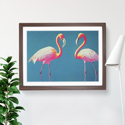 Euphoric Flamingos - Framed Print
