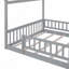 Structure de lit en bois avec clôture-962204999-962204995