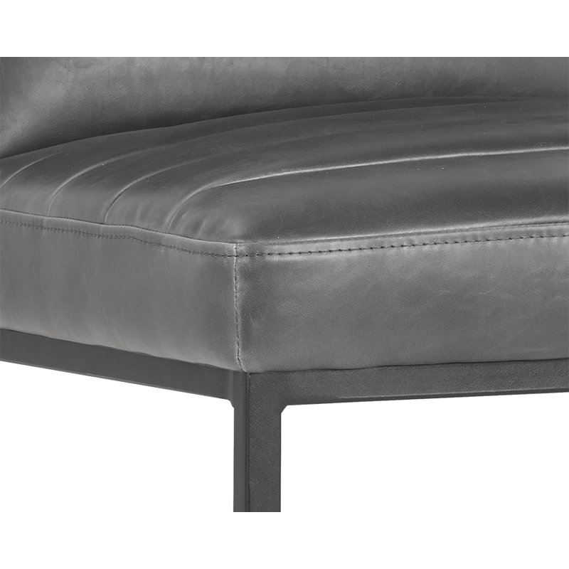 Spyros Upholstered Bar Stool, Gray, Counter Stool (26" Seat Height)