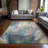 Kyrie Washable Abstract Indoor / Outdoor Rug-1502426954