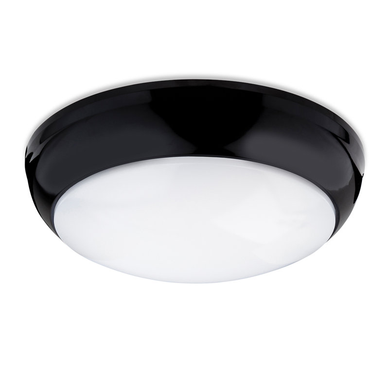 Regis Flush Mount, Black
