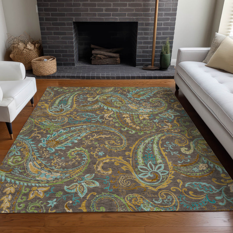Tapis intérieur / extérieur Kinslee, Rectangle 9 pi x 12 pi