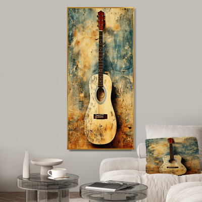 Guitare rétro Melody I - musique, art mural