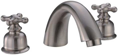 Tub Filler, Satin Nickel, Cross