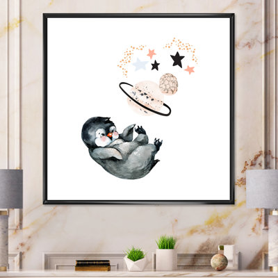 Mignon petit pingouin - peinture