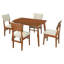 Ensemble de table de salle à manger Modern Farmhouse (doit inclure à la fois la table et la chaise), ensemble de cuisine en bois aggloméré 5 pièces et peu encombrant