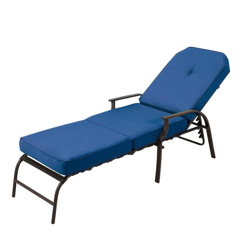 Méridienne réglable pour l'extérieur, Bleu