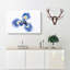 An Iris Flower In Blue Painting - Wrapped Canvas-56656675