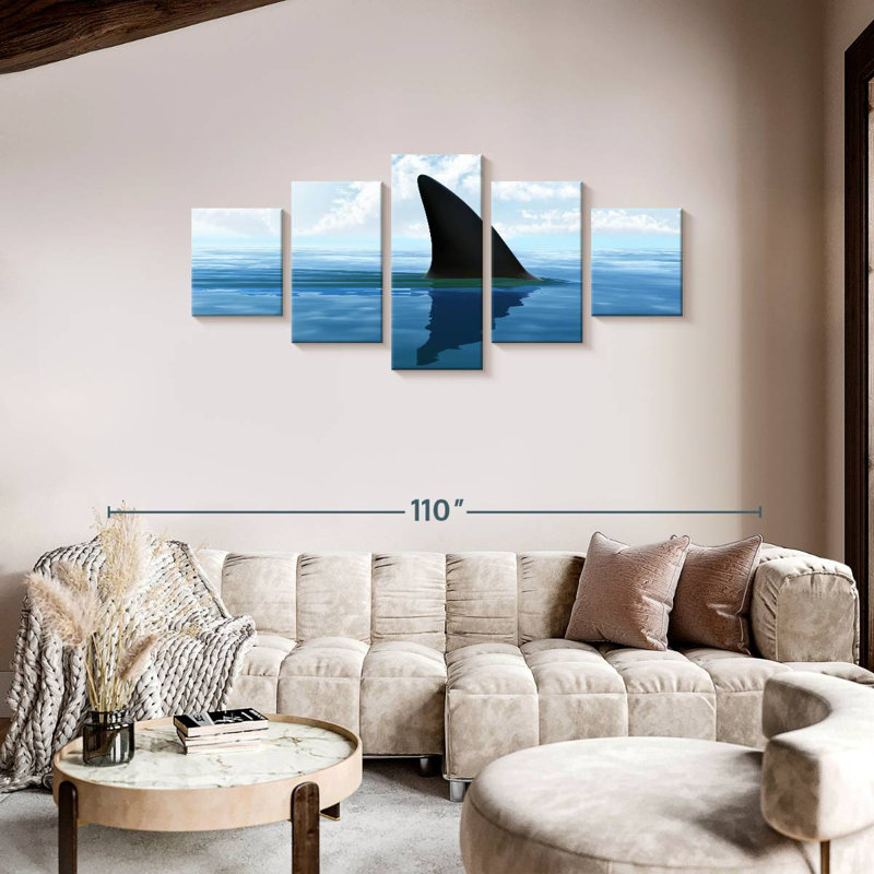 Aileron de requin, H 36 po x l 80 po