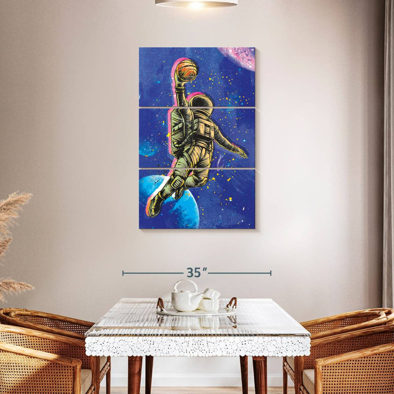Space Dunk, 45" H x 28" W