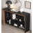 Solid Wood Floor-To-Ceiling Retro Six-Compartment Cabinet Bookcase-1461369171