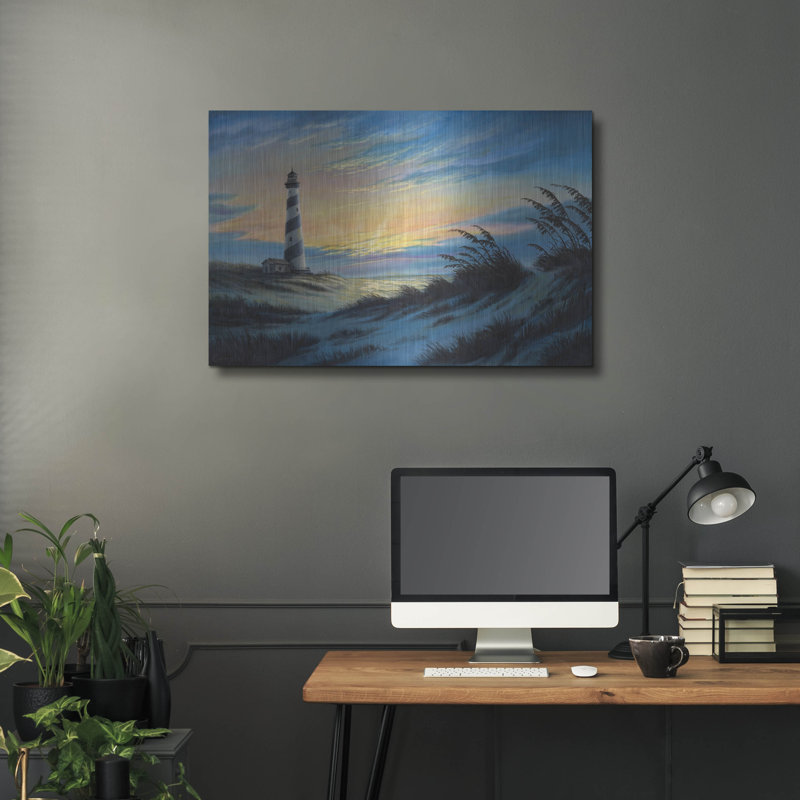 Coucher de soleil sur le coucher de soleil par Campbell Frost, art mural en métal, H 24 po x l 36 po