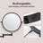 LED Round Metal Wall Mirror Rechargeable Makeup Mirror-1339081341-1333669382