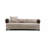 Arden 2-Piece Curved Living Room Set – Sofa & Loveseat, Deep Seating, Taupe Fabric