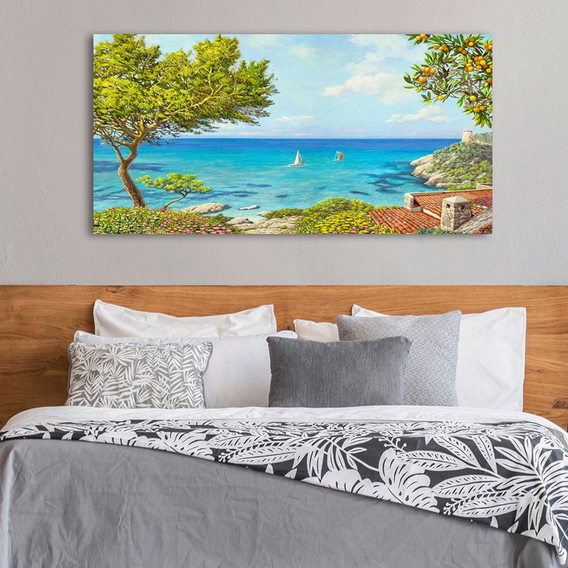 Open View Of The Bay by Andrea Del Missier - Wrapped Canvas Art Prints, 35cm H x 70cm W x 4cm D