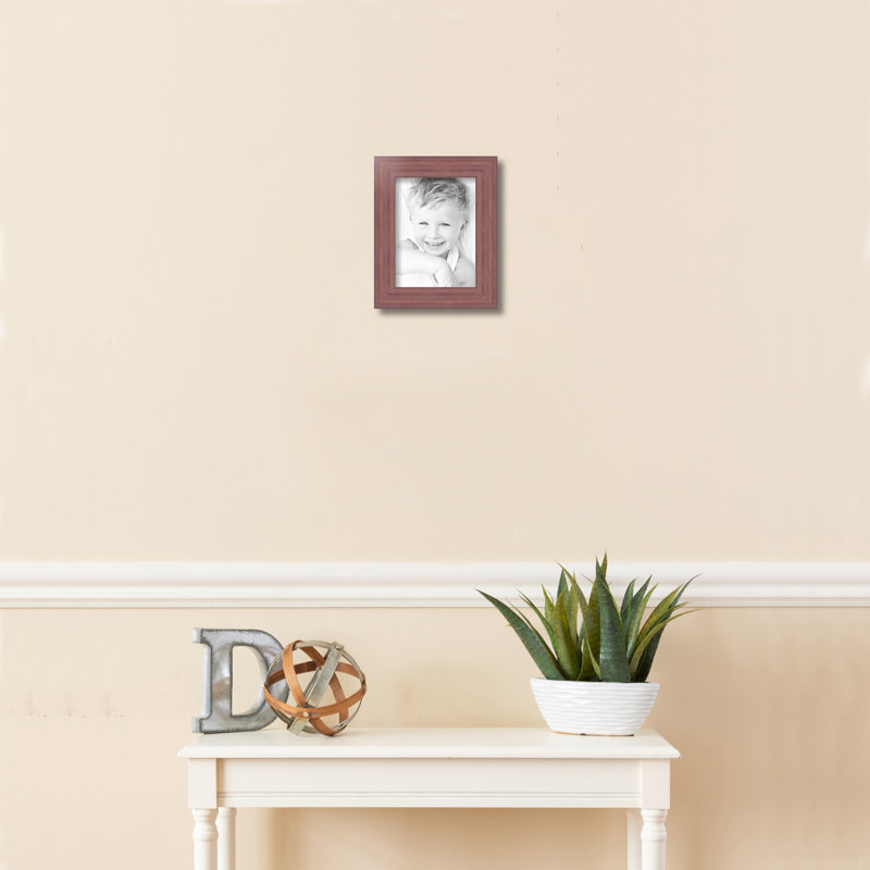 Cadre photo en bois de grange mauve strié 8 x 12 po Arttoframes, 6 po x 8 po