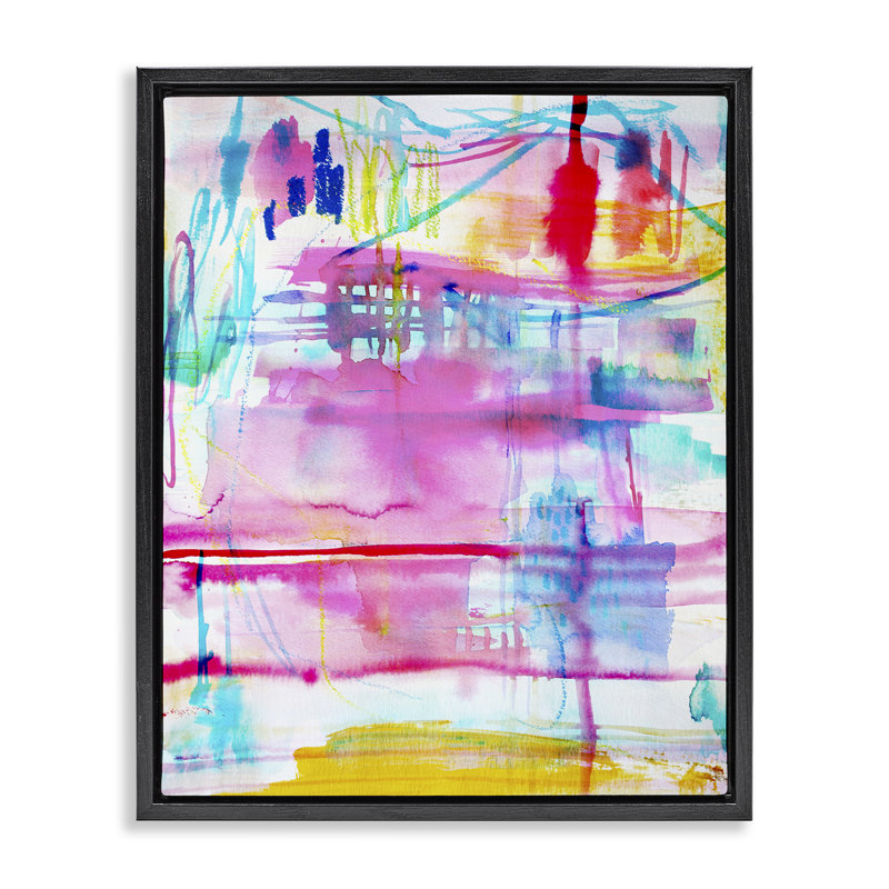 Cadre flottant avec composition de pique-nique, design par Gemma Bardot, Cadre flottant noir de jais, H 21 po x l 17 po