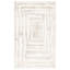 Tapis ivoire / beige en laine tissé à plat à la main Kass-489158742