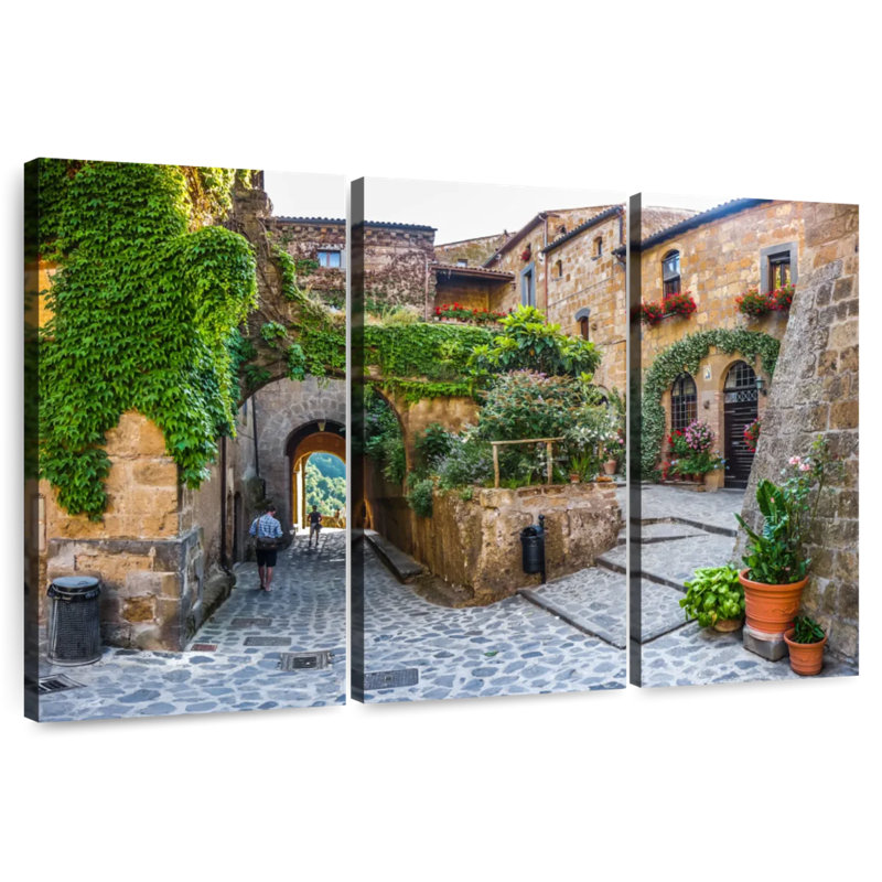 Sebbie Civita Di Bagnoregio Town, 32" H x 50" W