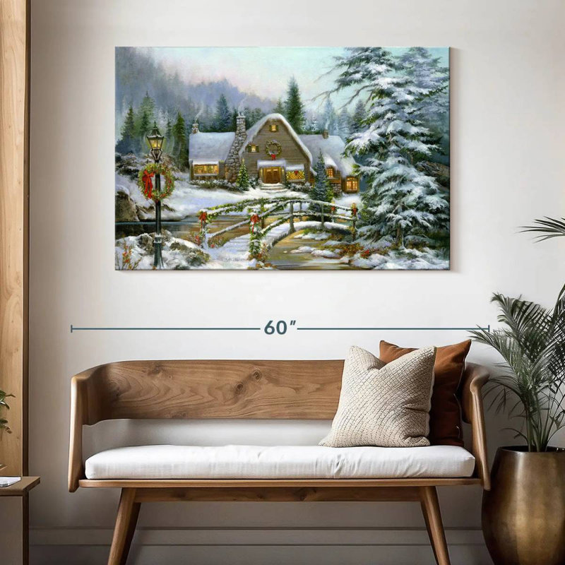 Hiver Noël, H 32 po x l 48 po