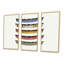Cinq canots - ensemble d'art mural sur toile encadré Lakehouse-1263084870-1263084891